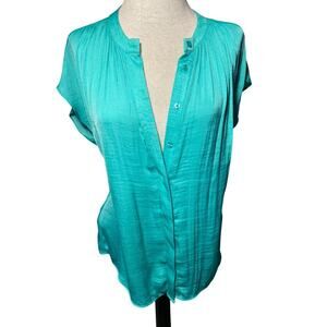 Rachel Roy Green Blouse Women's Size M